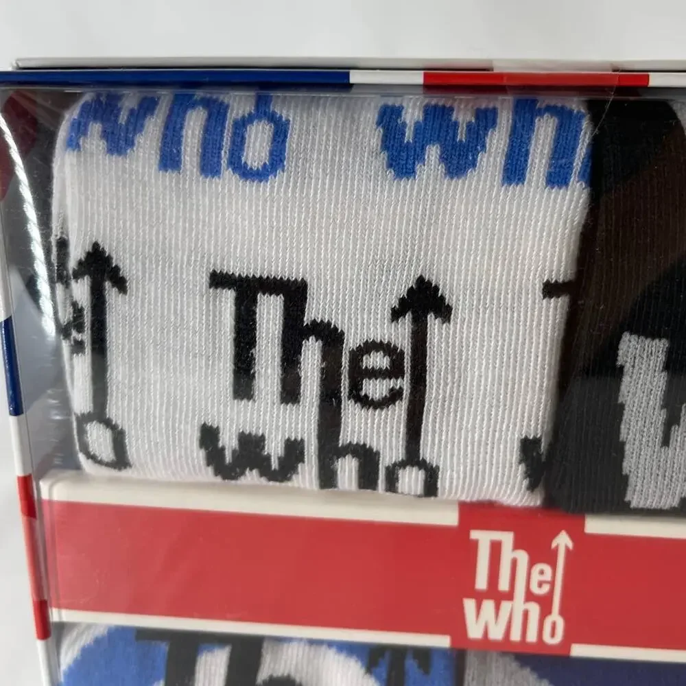 The Who 4 Pack Mens Crew Socks NEW Gift British Rock Band London Music Sz 10-13